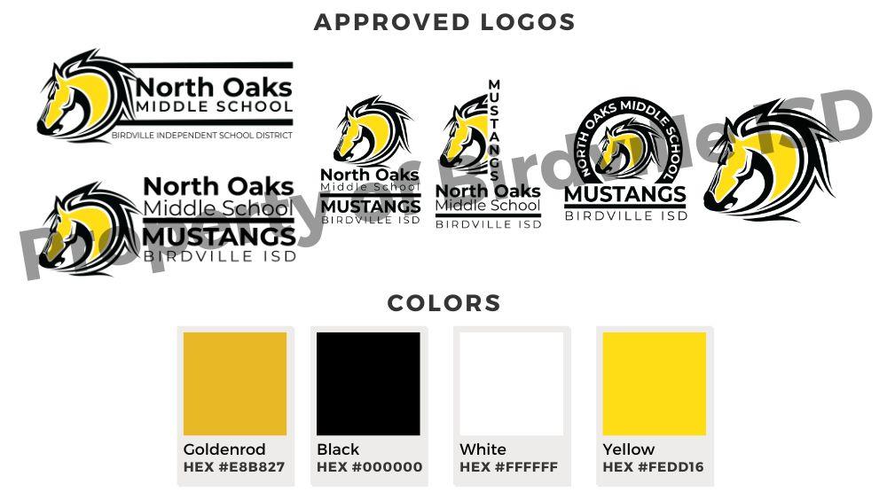 Birdville ISD logos and approved colors. Contact district for logos and details. 